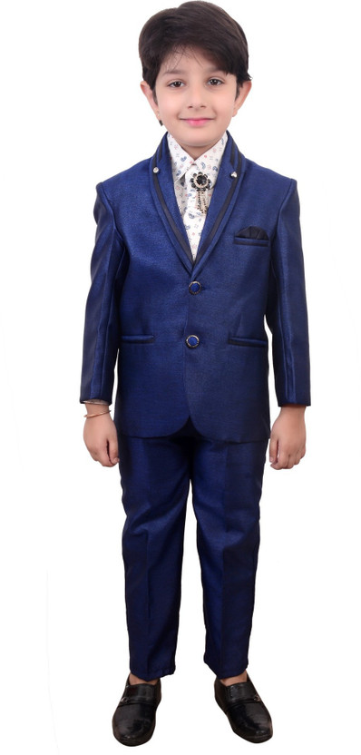 Arshia Fashions Boys Coat Suit Solid Boy\u0027s Suit